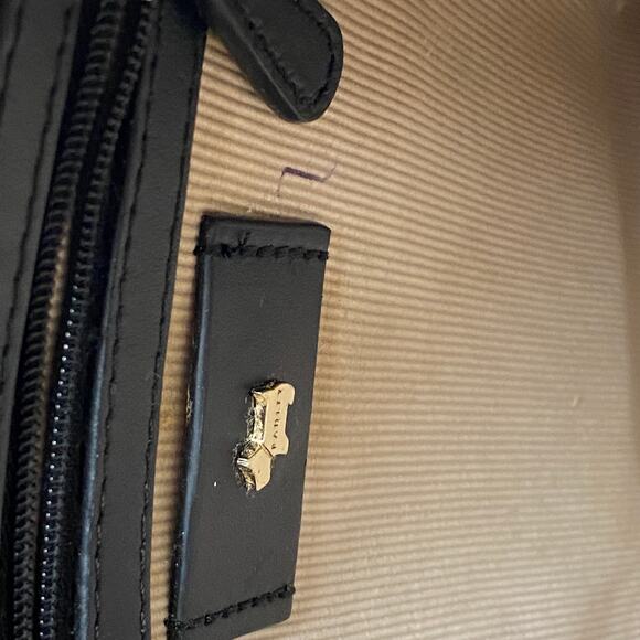 Radley London Black Leather Slim Profile Crossbody Bag gently used, excellent - Picture 7 of 12